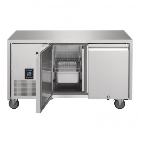 Comprar Mesa refrigerada 267 litros doble puerta con ruedas Premium U-Serie Polar UA005 en Pepebar