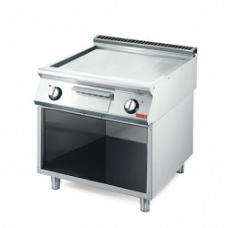 Plancha eléctrica lisa con base abierta Gastro M GN102