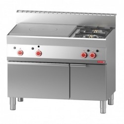 Cocina a gas con 2 quemadores placa horno a gas y armario neutro Gastro M 650 TPG GN052 - Catálogo Cocinas Industriales