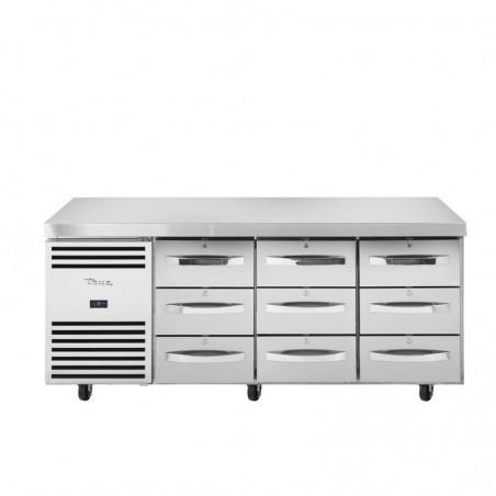 Comprar Mesa fría 9 cajones 147 litros True FB015 en Pepebar