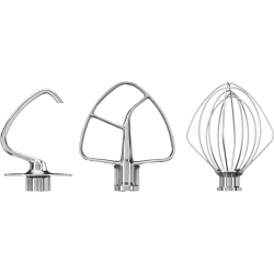 Accesorios pack 3 batidores acero inox KitchenAid 5KSM5TH3PSS