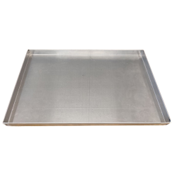 Bandeja profundidad 3 cm aluminio 60x40 canto recto esquinas soldadas Bengolea BE60X403 - Catálogo Bandejas panadería