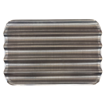 Comprar Bandeja perforada aluminio acanalada 5 canales con marco 60x40 Bengolea 33P5L6503959(1) en Pepebar