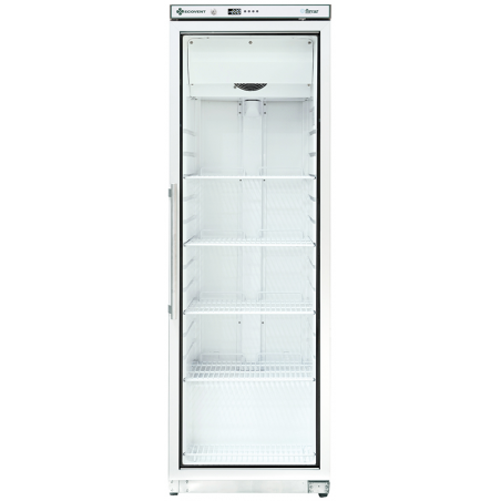 Comprar Congelador frío ventilado puerta de cristal 300 litros Ecovent blanco Fimar G-EFV400G en Pepebar