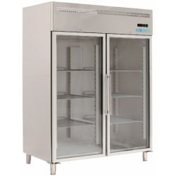 Armario congelador puertas de cristal monobloque 1300 litros acero inoxidable ventilado gn 2/1 doble Fimar M-GN1410BTG-FC - Pepebar Armario congelador puertas de cristal monobloque 1300 litros acero inoxidable ventilado gn 2/1 doble Fimar M-GN1410BTG-FC - Catálogo Congelador expositor