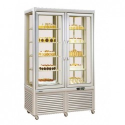 Vitrina vertical expositora 4 lados congelación estática pastelería Efficold VECSO 800 D-E - Pepebar Vitrina vertical expositora 4 lados congelación estática pastelería Efficold VECSO 800 D-E