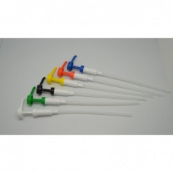 Bomba mini plástico económica azul 5 cc/ml adaptable Hovicon CON-MV-W-5 - Catálogo Dispensadores y dosificadores de salsa