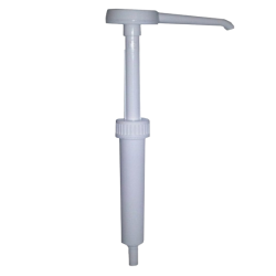 Bomba de plástico blanco adaptable standard 30 cc/ml Hovicon CON-STV-W-30 BLANCO - Catálogo Dispensadores y dosificadores de salsa
