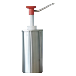 Dosificador inox caño + recipiente inox 1,5 litros Hovicon CRS-R-SP-1,5 - Catálogo Dispensadores y dosificadores de salsa