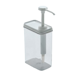 Dosificador plástico rectangular 1250 ml bomba standard 30ml Hovicon GKC-H-STK-125 - Catálogo Dosificadores completos de plástico