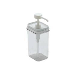 Dosificador bomba mini plástico cuadrado 375ml Hovicon GKC-H-MK-37 - Catálogo Dosificadores completos de plástico