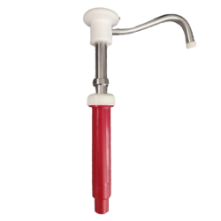 Bomba con mando botón blanco adaptable 20cc/ml marca tubo bomba inox caño - Catálogo Dispensadores y dosificadores de salsa