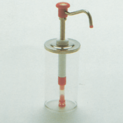 Dosificador inox tapa inox 2 litros botón Hovicon GKC-R-BK-200 - Catálogo Dispensadores y dosificadores de salsa