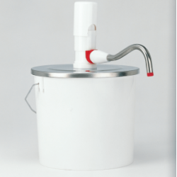 Tapa dosificadora de inox star color para cubo 5 litros con bomba Hovicon EBK-A-5 - Catálogo Dispensadores y dosificadores de salsa