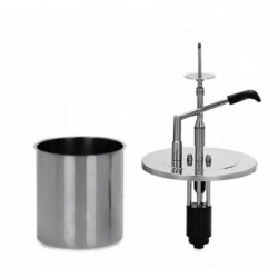 Inyectora con cubo de inox 4 litros completa Hovicon CRS-DU-1KB-4 - Catálogo Dispensadores y dosificadores de salsa