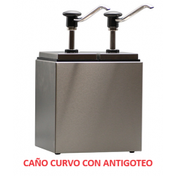 Dosificadores con pulsador de botón inox grupo 2 con recipientes rectangulares 2 - Catálogo Dispensadores y dosificadores de salsa