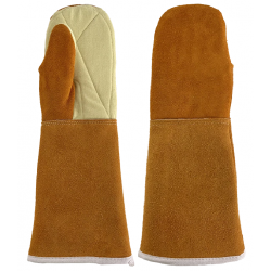 Manoplas anticalóricas cuero 40 cm Termoguante S-88 40