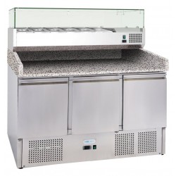 Mostrador refrigerado estático para pizza 3 puertas Fimar G-S903PZ-FC - Catálogo Bajo mostrador