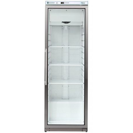 Comprar Nevera puerta de cristal acero inoxidable Ecovent frío ventilado 300 litros Fimar G-ERV400GSS en Pepebar