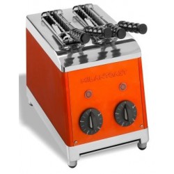 Tostadora vertical naranja 2 pinzas Milan toast 7002 - Pepebar Tostadora vertical naranja 2 pinzas Milan toast 7002 - Catálogo Tostadoras Industriales de pan