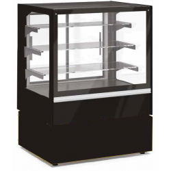 Vitrina baja refrigerada ancho 100 cm mostrador pastelería Tensai VPA100ST1VVR000/BK - Catálogo Vitrina pastelera