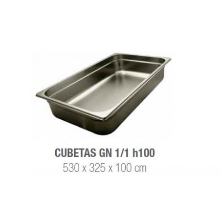 Comprar Vitrina refrigerada de comidas para llevar Cubetas GN acero inoxidable FCL Varias medidas Grupo remoto Vitrinas Gómez en Pepebar