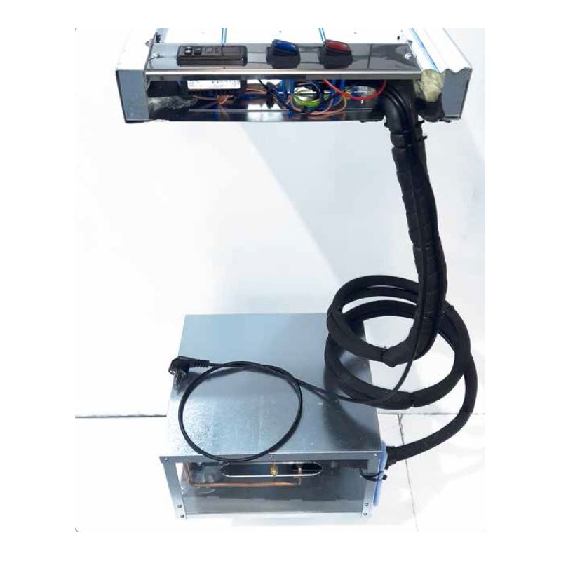 Comprar Vitrina refrigerada de comidas para llevar Cubetas GN acero inoxidable FCL Varias medidas Grupo remoto Vitrinas Gómez en Pepebar