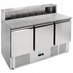 Mesa refrigerada estática 3 puertas GN 1/1 ensaladas Fimar G-PS903-FC