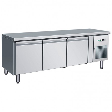 Comprar Mesa refrigerada baja 3 puertas altura 650 mm sin peto ventilada Fimar G-UGN3100TN en Pepebar