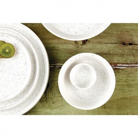 Plato plano white speckle Olympia FD902 Comprar Plato plano white speckle Olympia FD902 en Pepebar
