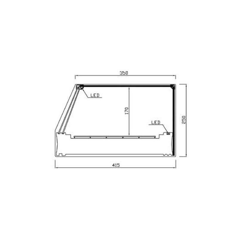 Comprar Vitrina refrigerada acabado negro Varias medidas y opciones RCT Vitrinas Gómez en Pepebar