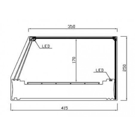 Comprar Vitrina refrigerada acabado negro Varias medidas y opciones RCT Vitrinas Gómez en Pepebar