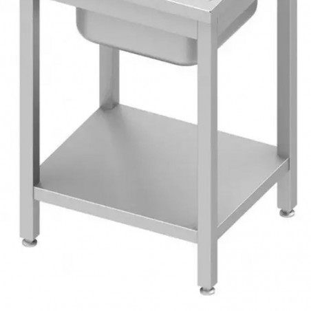 Comprar Fregadero inox con 1 cuba y escurridor con espacio para lavavajillas 1200mm Stalgast Varias opciones en Pepebar
