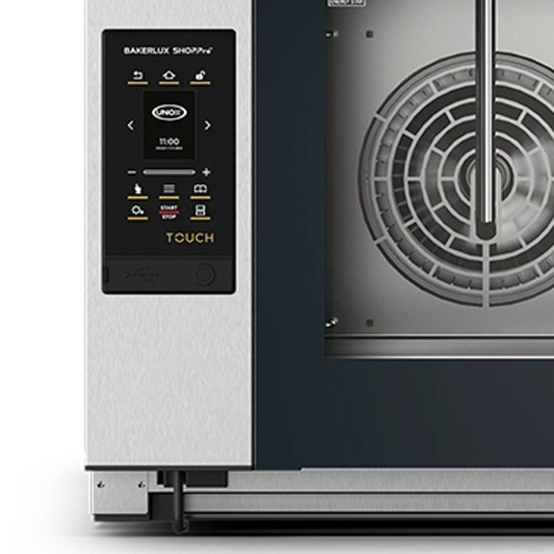 Comprar Horno con bomba Touch 4 bandejas 60x40 shop.pro ap abatible Unox XEFT-04EU-ETDP en Pepebar