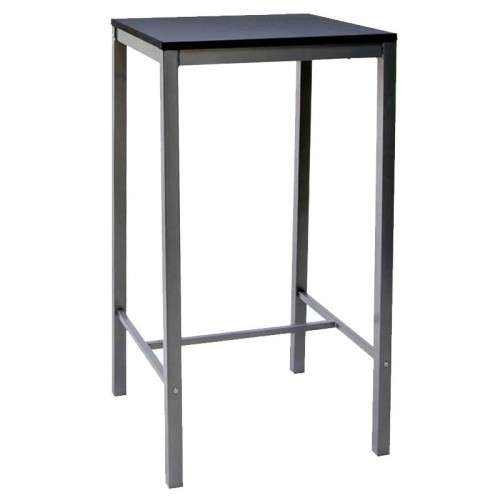 Comprar Mesa alta Troya cuadrada 110x60x60 color negro 165058 en Pepebar