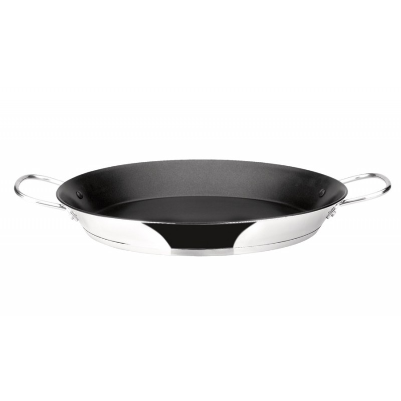 Comprar Paellera antiadherente inox Bistrot 32 cm Ibili menaje 652032 en Pepebar