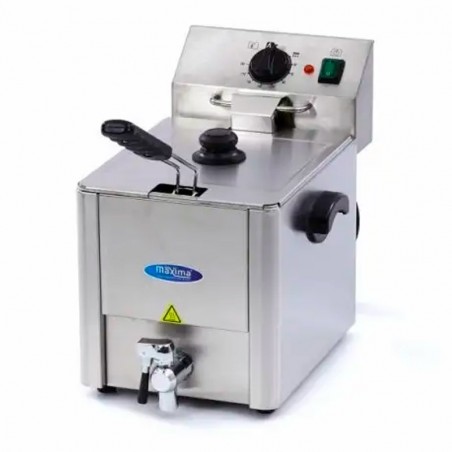 Comprar Freidora 8 litros 1 cesta con grifo de vaciado en Pepebar