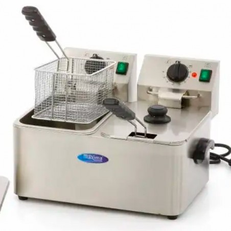 Comprar Freidora 2 cestas de 4 litros hasta 2kg de patatas fritas en Pepebar