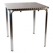 Mesa de aluminio doble tubo para bar 178103