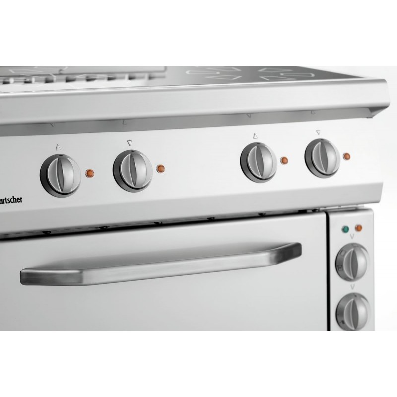 Comprar Cocina eléctrica industrial 4 fuegos y horno Gn1-1 Bartscher 287431 en Pepebar