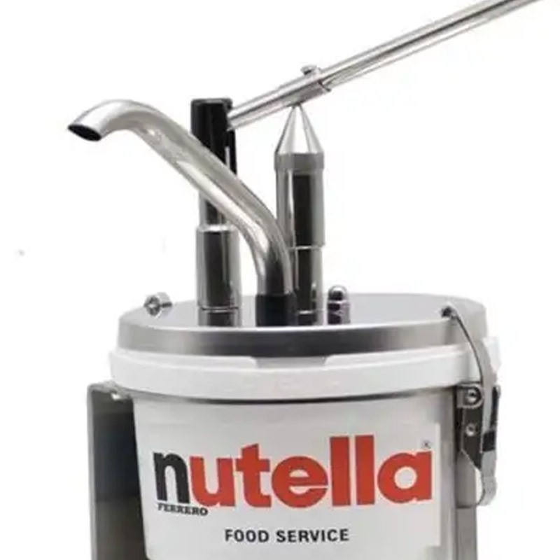 Comprar Dosificadora con base de acero inoxidable para cubo de 3 litros de Nutella en Pepebar