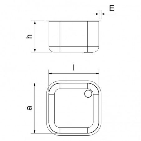 Comprar Fregadero encastrable 300 mm de profundo distintas medidas en Pepebar