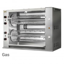 Asador de pollos rotativo a gas 8 espadas para 48 pollos 8MR - Pepebar Asador de pollos rotativo a gas 8 espadas para 48 pollos 8MR - Catálogo Asador de pollos giratorio