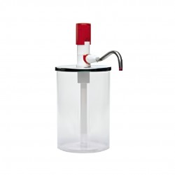Dosificador cilíndrico de plástico-acero inox  3.5 litros - Pepebar Dosificador cilíndrico de plástico-acero inox  3.5 litros - Catálogo Completa tu pedido