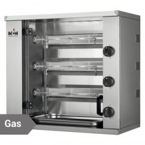 Asador de pollos a gas 9 pollos 3 espadas MN3G