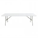 Mesa plegable al centro blanca 243cm Bolero CF375