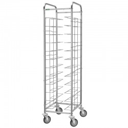 Carro Bandejero Acero Inoxidable con guías de Alambre para 12 bandejas CA1455V12 Fimar