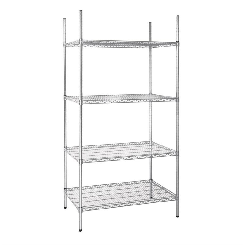 Comprar Estantería ajustable de cinc galvanizado 4 niveles 1220 x 610mm Vogue U257 en Pepebar