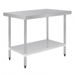 Mesa inoxidable para preparación 1,2 metros Vogue T376 - Pepebar Mesa inoxidable para preparación 1,2 metros Vogue T376