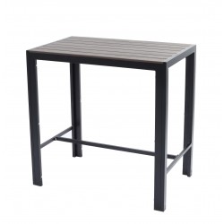 Mesa alta Foris 110 x 70 rectangular Nogal oscuro Hobeto - Pepebar Mesa alta Foris 110 x 70 rectangular Nogal oscuro Hobeto - Catálogo Mesas hostelería